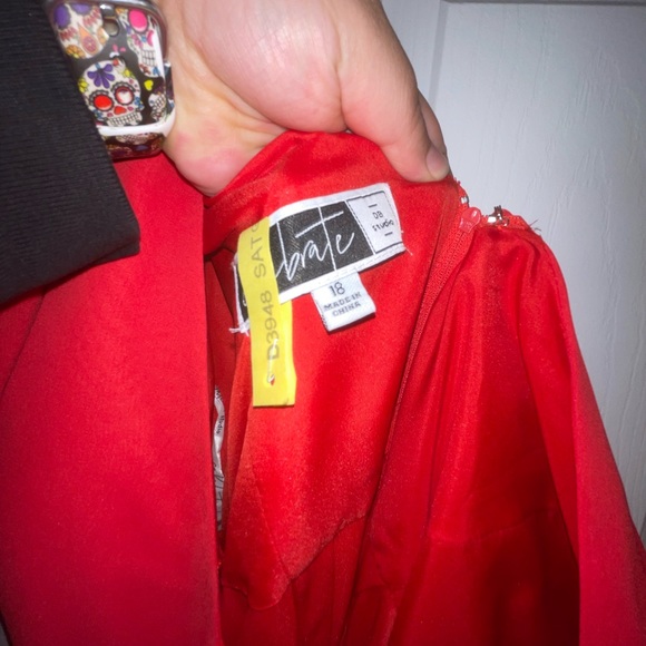 Flutter Sleeve Bridesmaid Dress with Cascade - Picture 4 of 6